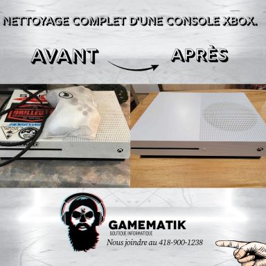 Nettoyage Xbox one s